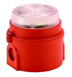 Ex LED Beacon IS-mB1 16-28vDC 7:CLEAR 1or2 d.fl/s IP65 Ex ia IICT4 Ga (Mini)